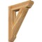 Ekena Millwork Traditional Slat Rough Sawn Bracket, Western Red Cedar, 6"W x 30"D x 38"H BKT06X30X38TRA06RWR - alternate 1